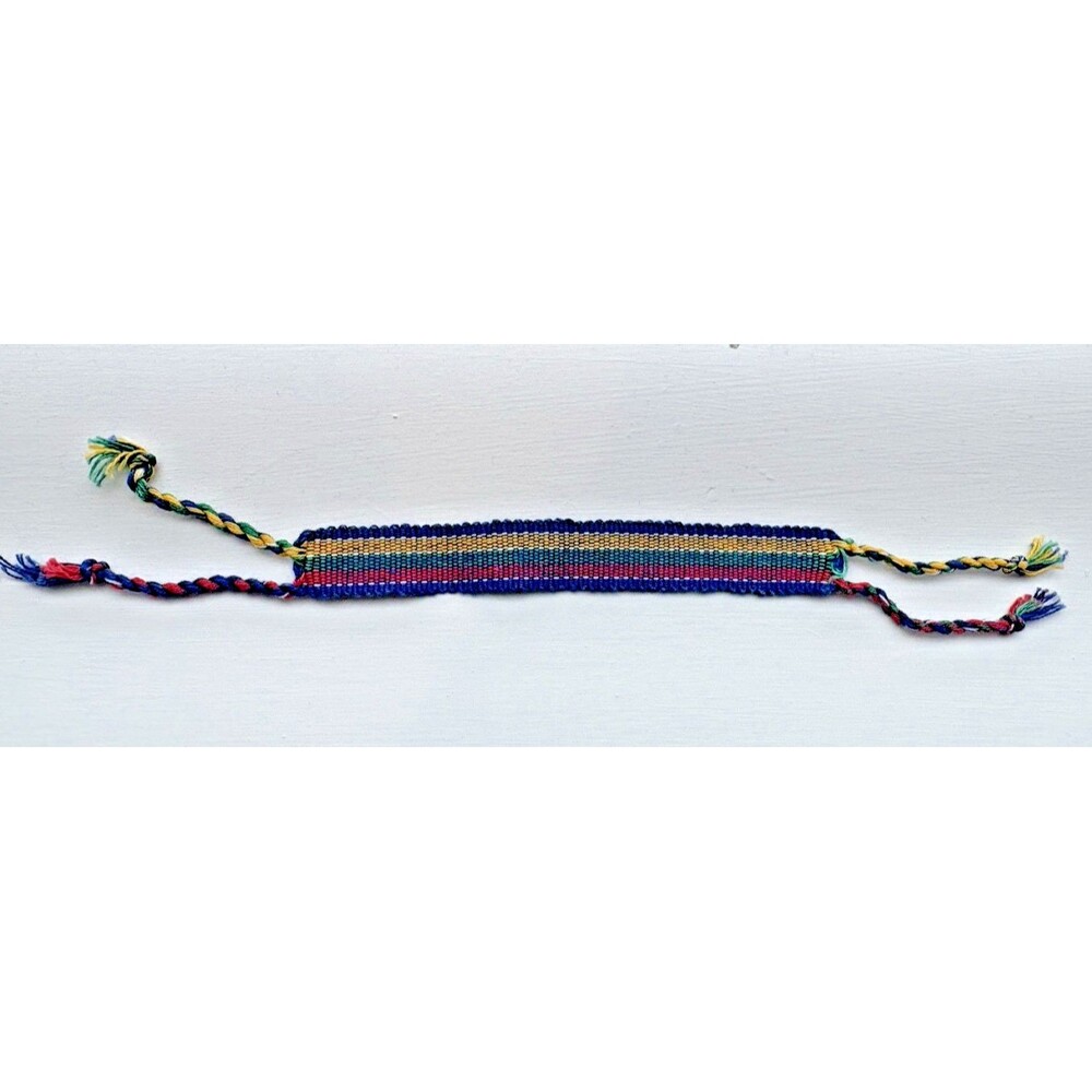 Friendship Bracelet Guatemala Mayan Woven Unisex Artisan Handmade Adjustable Tie